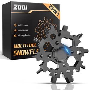 ZOOI Stocking Stuffers for Men, Gifts for Men, 23-in-1 Snowflake Multitool Christmas Gifts for Men, Funny Gift for Men, Cool Gadgets for Men Gifts, Unique Gifts for Dad, Him, Husband, Boyfriend