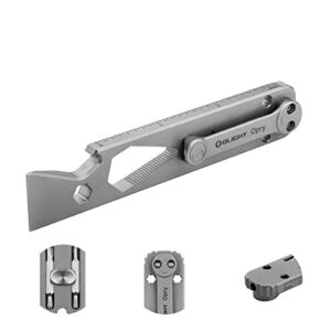OLIGHT Opry Multi-functional EDC Ti Pry Bar Set, Bottle Opener, Nail Puller with Hex Wrench, Screw and Pocket Clip
