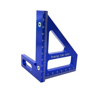 45 / 90 Degree Aluminum Alloy Woodworking Square Protractor Miter Triangle Ruler Layout Measuring Tool for Engineer Carpenter
