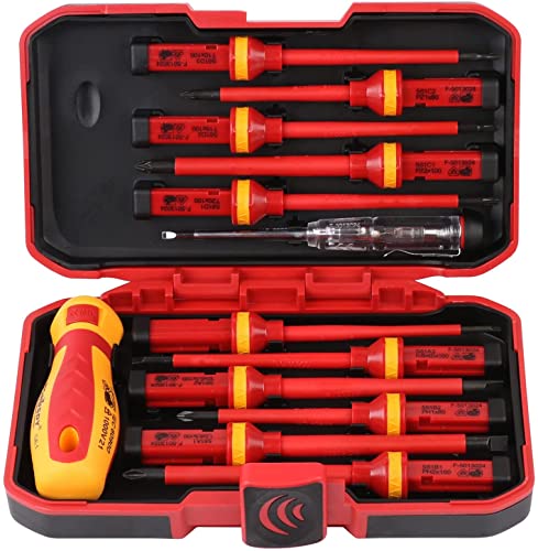 HORUSDY 13-Pieces 1000V Insulated Screwdriver Set, All-in-One Premium Professional Magnetic Tip Electrician screwdriver Set | The Storepaperoomates Retail Market - Fast Affordable Shopping