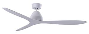 Lucci Air Whitehaven 56-inch 3-blade DC Smart WiFi Controlled Indoor/Outdoor White Ceiling Fan