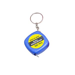 Superjiuex Cute 1 Meter Color Random Keychain Keyring Tool Popular Mini Measuring Tape Portable Keychain