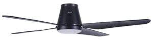LUCCI AIR Aria Hugger 52” CTC Black Light with Remote Ceiling Fan (21300201)