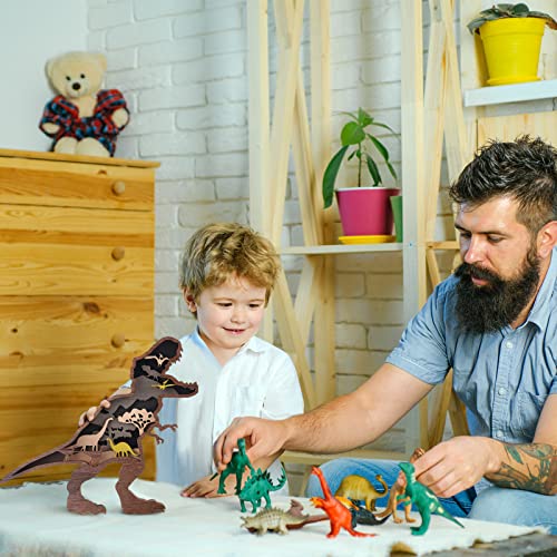 Dinosaur Wall Decor Wooden Dinosaur Room Decor for Boys Dinosaur Nursery Decor Dinosaur Wall Art Dino Wall Decor for Kids Toddlers Bedroom Bathroom Playroom Living Room Decorations, 8.7 x 9.8 x 1 Inch | The Storepaperoomates Retail Market - Fast Affordable Shopping