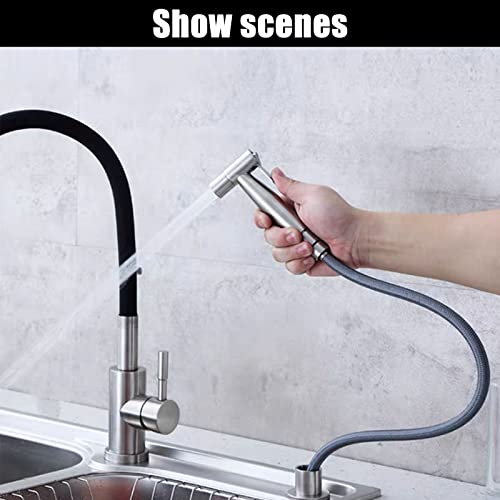 3 Pieces Bidet Sprayer Head for Toilet-Handheld Sprayer Adjustable Water Pressure Control Stainless Steel Easy Install for Feminine Hygiene Baby Wash and Pet Shower Sprayer | The Storepaperoomates Retail Market - Fast Affordable Shopping