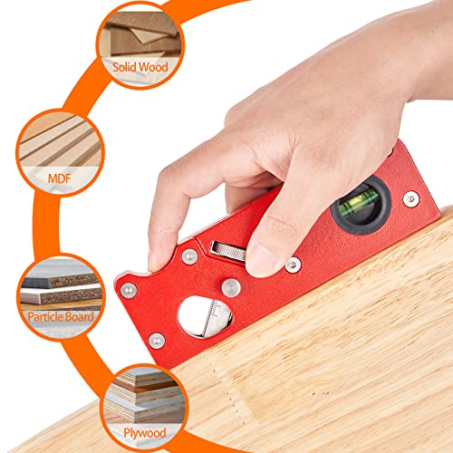 MiiMoo Chamfer Plane Hand Planer Woodworking Edge Corner Flattening Tool for Quick Edge Trimming and Chamfering with 7 Types of Cutter Heads | The Storepaperoomates Retail Market - Fast Affordable Shopping