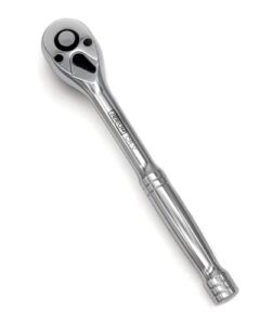 JERIUM 3/8 Inch Drive Ratchet Wrench – 90 Tooth Socket Wrench with Quick Release – Smooth and Fully Polished Chrome Finish Made From CR-V Steel