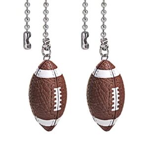 Ceiling Fan Pull Chain, Ornaments Extension Light Pull Chains for ceiling fans Lights Lamp (2 Pack Football)