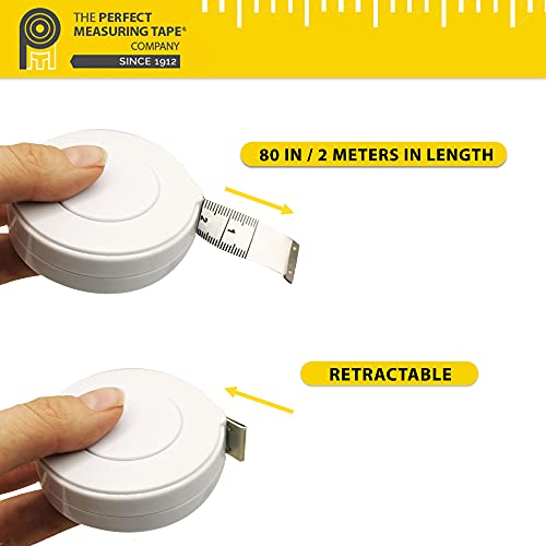 Perfect Measuring Tape – Premium Retractable Tailor’s Tape Measure & Crafters Tape – 80″ / 2m – Pocket Sized Fractional Inch & Metric Tape Measure for Fabric, Body, and Sewing Measurements | The Storepaperoomates Retail Market - Fast Affordable Shopping