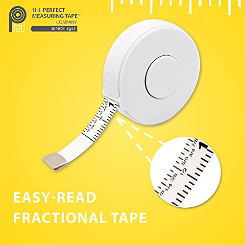 Perfect Measuring Tape – Premium Retractable Tailor’s Tape Measure & Crafters Tape – 80″ / 2m – Pocket Sized Fractional Inch & Metric Tape Measure for Fabric, Body, and Sewing Measurements | The Storepaperoomates Retail Market - Fast Affordable Shopping
