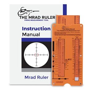 Value Plus Mrad Ruler – Long Range Shooting Slide Rule Calculator for Quickly Calculating Range to Target and Sniper Windage, Ideal to use with Dope Book, Sniper Data Book and Dope Chart for Rifle