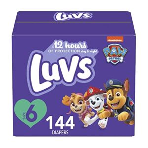 Luvs Pro Level Leak Protection Diapers Size 6 144 Count Economy Pack