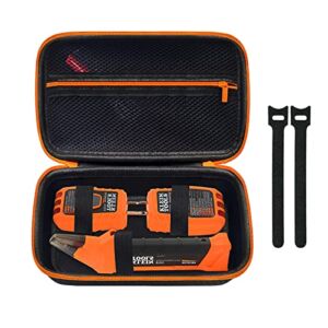 Tool Case Compatible with Klein Tools ET310 AC Circuit Breaker Finder, Electrician Tools Carrying Case Tool Bag with 2 Velcro Cable Ties Mesh Pocket for Integrated GFCI Outlet Tester (Case Only)