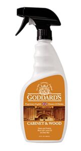 Goddard’s Cabinet Makers Wax Cleaning Spray – Wood Cleaner & Furniture Polish to Shine & Protect – Wood Cleaner Spray w/Bee Wax & Lemon Oil for Furniture – Non-Abrasive Wood Polish (23 oz)