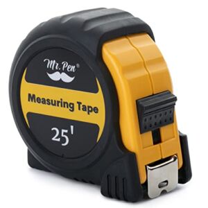 Mr. Pen- Tape Measure, 25-Foot, Steel Measuring Tape, Retractable Measuring Tape, Tape Measure with Fractions, Easy Read Tape Measure, Tape Measure 25 ft, Steel Tape Measure.