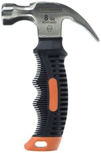 BLACK+DECKER Stubby Small Hammer, 8oz (BDHT54001)