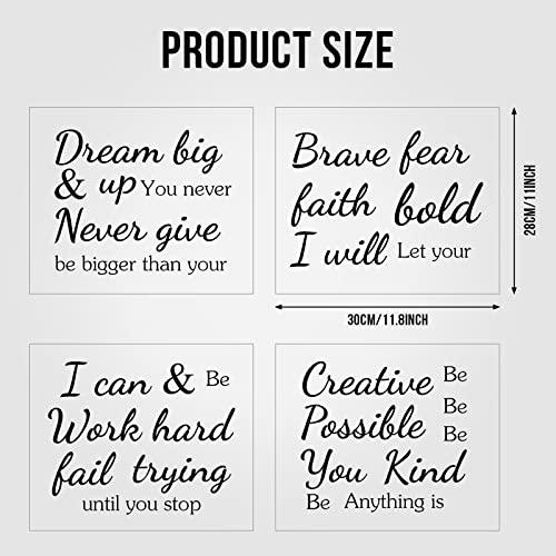 11 Pcs Inspirational Wall Decal Stickers Motivational Quote Wall Decor Vinyl Wall Stickers for Bedroom Living Room Office Nursery Removable Wall Stickers Quotes Saying for School Classroom Teen Dorm | The Storepaperoomates Retail Market - Fast Affordable Shopping