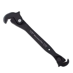 MichaelPro Dual Action Auto Size Adjusting Wrench, Self-Adjusting Quick Wrench, Multi-Size Spring Wrench, Auto Size Rapid Wrench, 5/16” to 1-1/4″ – MP001206, Black
