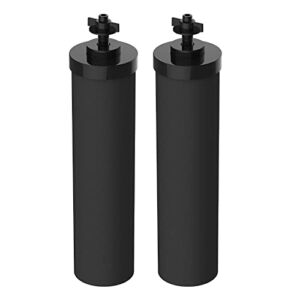 Filterlogic NSF/ANSI 372 Certified Water Filter, Replacement for BB9-2 Black Purification Elements and Gravity Filter System, Waterdrop King Tank Series, Pack of 2