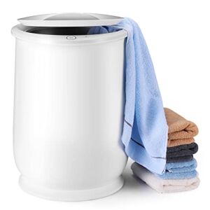 【Limited TIME Offer】 Towel Warmer Bucket for Bathroom, Hot Towel Warmer 20L Large Blanket Warmer Rapid Heat-up Spa Towel Heater, Flip-Lid Design, Auto Shut-Off, Ideal Gift, White
