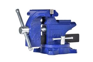 Vises By Rolin Bench Vise 4-1/2″ With 240° Swivel Base Clamp Home Vises Rotation Base