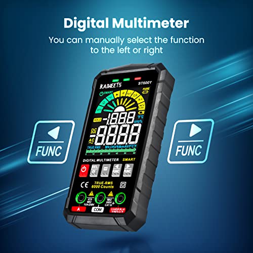 KAIWEETS Digital Multimeter Tester Smart Voltmeter for Electrical Testing & Automotive Circuit NCV Voltage Meter Tests Ohm Amp Temperature Capacitance Frequency Auto Range | The Storepaperoomates Retail Market - Fast Affordable Shopping