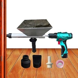 HOUBYU Electric Mortar Grout Gun Portable Pointing Grouting Caulking Gun with 3 Nozzles (Without Electric Drill)
