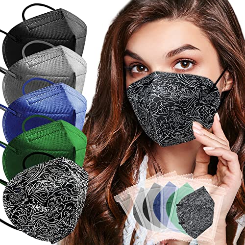 KN95 Face Masks, KN95 Mask, 25 Pack Individually Wrapped KN95 Face Masks, 5 layer Colorful KN95 Masks with Designs for Adults Women Men Teen Workout Outdoor | The Storepaperoomates Retail Market - Fast Affordable Shopping