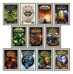 Print A To Z -World Of Warcraft Wall Art Poster Prints, UNFRAMED Set Of 11 ( 8×10 ) inches, World Of Warcraft Poster for Boys Room, Posters for Boys Room, World Of Warcraft Decor, World Of Warcraft Decor for Room, Game Wall art, Warcraft Poster for Games