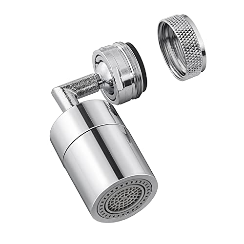 HIGOLD Faucet Aerator 720 Degree Rotate Universal Splash Filter Faucet for Face Eyewash and Gargle, Big Angle Swivel Faucet Sprayer Attachment 1.8 GPM with 4-Layer Net Filter | The Storepaperoomates Retail Market - Fast Affordable Shopping