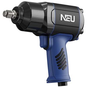 Air Impact Wrench,NEU PNEUPACTURE 1/2 inch Air Impact Wrench,7000 rpm/1300nm, with Twin Hammers