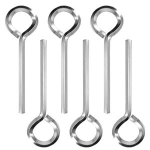 Alamic 5/32 inch Standard Hex Dogging Key with Full Loop Allen Wrench Door Key for Push Bar Panic Exit Devices – 6 Pack