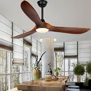Ceiling Fan With Light,6 Speed Inverter Silent Ceiling Fans,Ceiling Fans With Lights And Remote,60″ Outdoor Ceiling Fan For Patio,Moisture-Proof Modern Ceiling Fan For Indoor/Outdoor