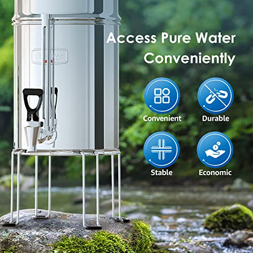 Waterdrop Water Filter Stainless Steel Stand, with Rubberized Non-Skid Feet, Replacement for Big, Travel, King Tank Gravity-fed Water Filter System | The Storepaperoomates Retail Market - Fast Affordable Shopping