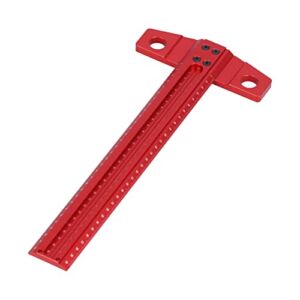 T Type Square Ruler Right Angle Scribe Aluminum Marking Gauge Woodworking Measuring Carpentry Tool for Glass (#1)