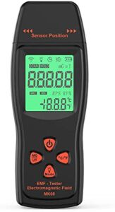 EMF Meter, Handheld Digital Electromagnetic Field Radiation Detector LCD EMF Detector EMF Reader, Great Tester for Home EMF Inspections, Office, Outdoor and Ghost Hunting