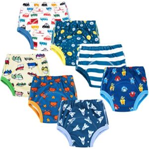 MooMoo Baby Training Pants 7 Packs Absorbent Toddler Potty Training Underwear Boys 5T
