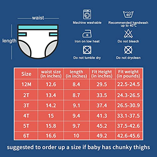 MooMoo Baby Training Pants 7 Packs Absorbent Toddler Potty Training Underwear Boys 5T | The Storepaperoomates Retail Market - Fast Affordable Shopping