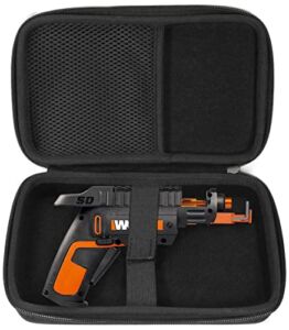 Maoershan Carry Travel Casling Case for WORX WX255L SD Semi-Automatic Power Screw Driver (CASE ONLY), Black