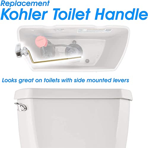 Toilet Trip Levers Toilet Flush Handle Side Mount Toilet Tank Lever Substitute for Kohler 87115-CP/K-GP30324-CP, Brass Polished | The Storepaperoomates Retail Market - Fast Affordable Shopping