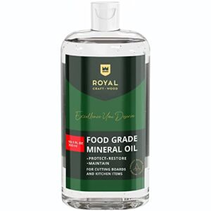 Food Grade Mineral Oil 10.1 Fl Oz for Bamboo and Wooden Cutting Boards and Kitchen Utensils & Supplies, Premium Grade Nourishing Cutting Board Oil Cleanser