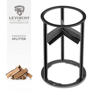 LEVINCHY Firewood Splitter, Splitting Tool, Wood Splitter Wedge, Sturdy Portable Firewood Cutter, for Home, Campsite, 7″x11″