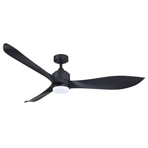 Parrot Uncle Ceiling Fans with Lights and Remote Modern Black Ceiling Fan with LED Light 66 Inch