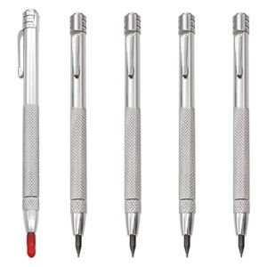Seamaka 5 Pack Tungsten Carbide Scriber with Magnet,Universal Aluminum Etching Engraving Pen for Glass/Ceramics/Metal Sheet O-034