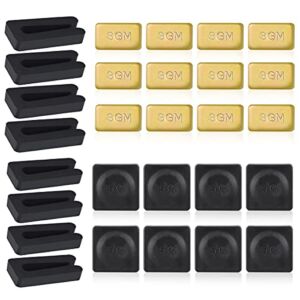 8 Sets Ceiling Fan Blade Balancing Kit Including 12 Pieces Metal Self-Adhesive Gold 3G Weight, 8 Pieces Metal Self-Adhesive Black 5G Weight and 8 Pieces Plastic Fan Balancing Clip