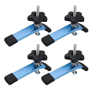 POWERTEC 71168-P2 T-Track Hold Down Clamps, 5-1/2” L x 1-1/8” Width, Set of 4