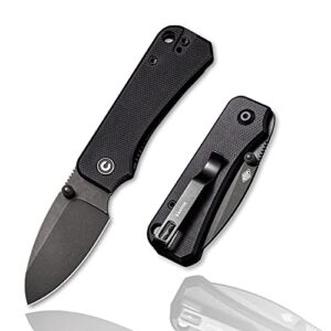 CIVIVI Baby Banter Pocket Folding Knife for EDC, 2.34″ Blade Small Knife with Titanium Thumb Stud Opener C19068S-2