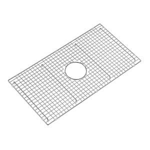 CIPOTAL 29.5 in. x 15.5 in. Centre Drain Sink Protector with Supersoft Silicone Feet in 304 Grade Stainless Steel