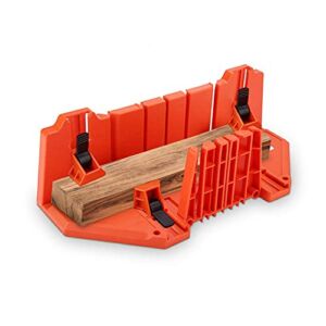 Miter Saw Box Miter Box 0° 22.5° 45° 90° 4 Types of Angled Pruning Grooves Wood Cutting Hand Saw for Miter Cutting (Saw not included)