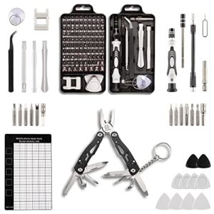 RT Crafts Precision Screwdriver Set 117 in1 and Multitool Pliers.Laptop,Phone,Computer Repair Magnetic Tool Kit,Fix all Electronics,Eyeglasses,Watch